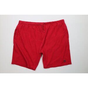 Vintage 90s Streetwear Mens Large Faded Cotton Ribbed Knit Above Knee Shorts USA